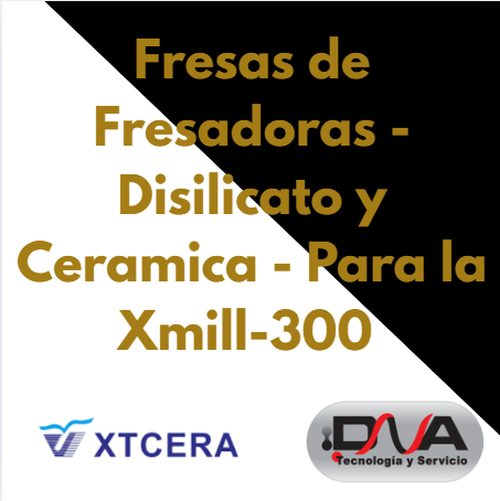 [300T] Fresas para fresadora de Disilicato y Ceramica humeda  (xmill 300) - XTCERA